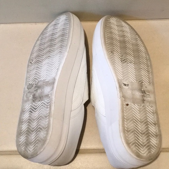 Vince Camuto platform leather sneakers - Picture 3 of 3